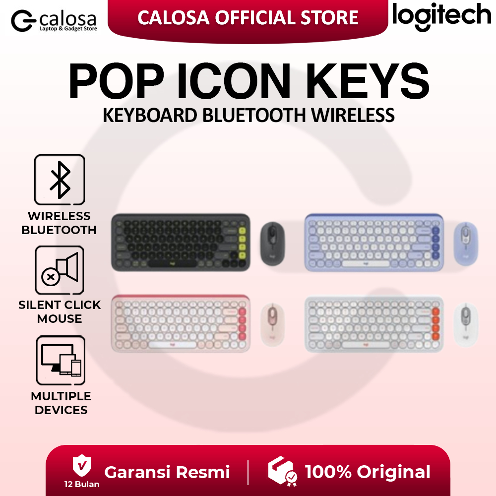 Foto Logitech POP ICON KEYS Keyboard Bluetooth Wireless ...