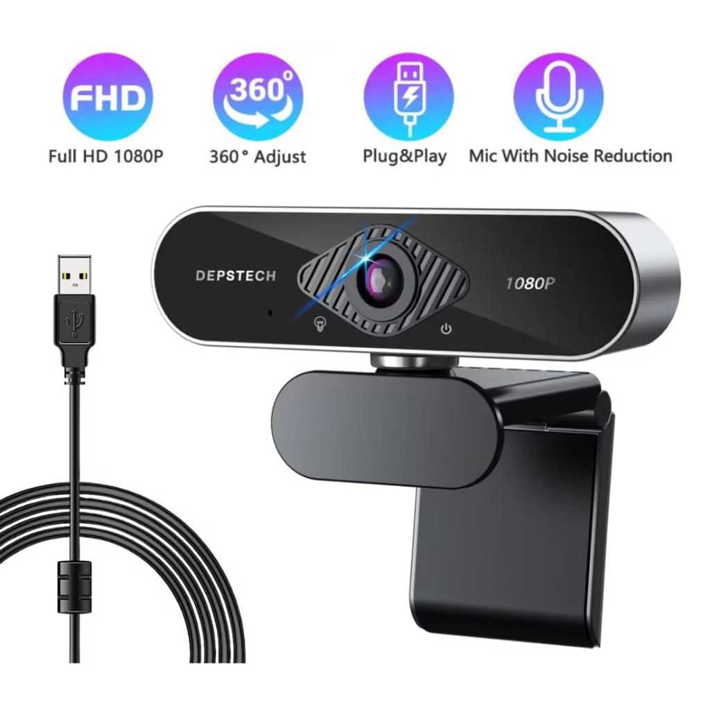 Foto Webcam Webcam PC 1080P full HD with Mic USB Kamera/Camera